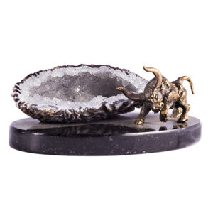 Фигурка «Бык» из камня агат, 70 мм