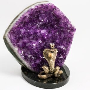 Фигурка «Змея» из камня аметист, 130 мм