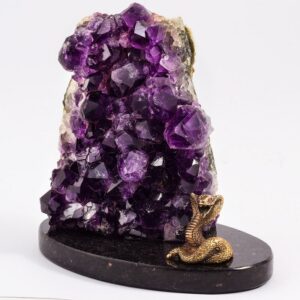 Фигурка «Змея» из камня аметист, 110 мм