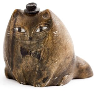 Фигурка «Кот», драгоценный камень Ангидрид