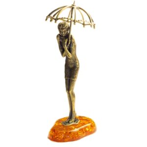 Сувенир «Дождь» янтарь