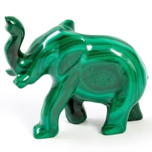 Фигура «Слон» Драгоценный камень малахит