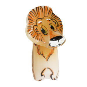 Фигурка «Лев Кирилл», камень селенит