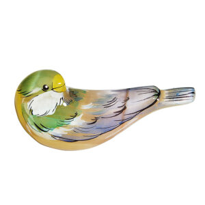 Фигурка из натурального камня «Синичка» Драгоценный камень селенит