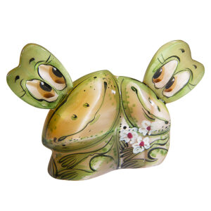 Фигурка из натурального камня «Лягушки» Драгоценный камень селенит