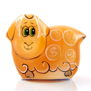 Фигурка из камня «Овечка» Драгоценный камень селенит