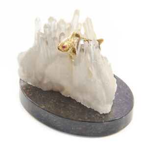 Фигурка «Рыбка», камень кварц, 52 мм