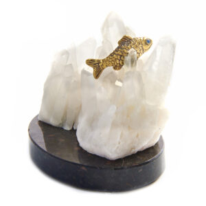 Фигурка «Рыбка», камень кварц, 60 мм