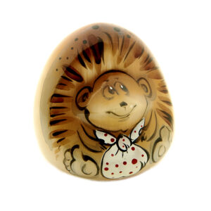 Фигурка из камня «Ёжик» Драгоценный камень селенит