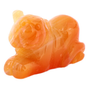 Фигурка из камня «Тигр» Драгоценный камень сердолик