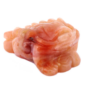 Фигурка из натурального камня «Лягушка» Драгоценный камень сердолик