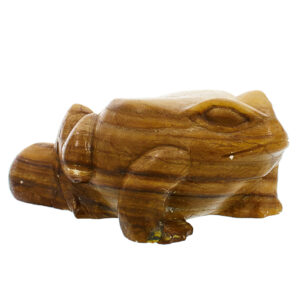 Фигурка из натурального камня «Лягушка» Драгоценный камень кальцит