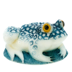 Фигурка из натурального камня «Жаба» Драгоценный камень ангидрит