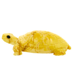 Статуэтка из натурального камня «Черепаха» Драгоценный камень ангидрит