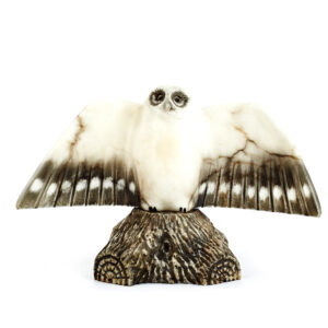 Фигурка «Полярная сова» Камень ангидрит