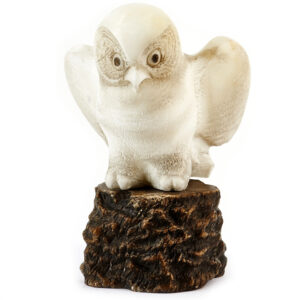 Фигурка «Совенок» Камень ангидрит