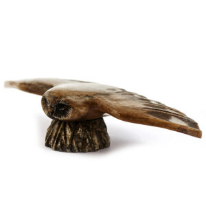 Фигурка «Сова на ветке» Камень кальцит