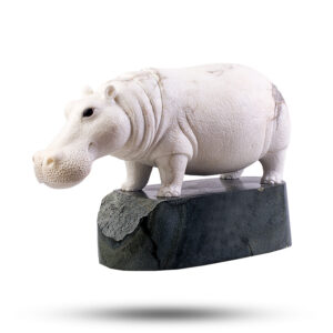 Фигурка «Бегемот» Камень ангидрит