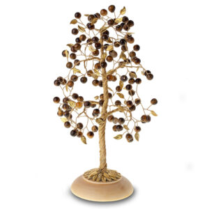 Дерево «Грация», камень тигровый глаз, 240 мм