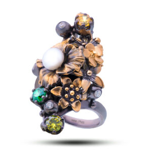 Кольцо «Синтия», жемчуг, фианит, размер 16,75