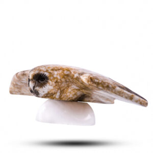 Фигурка из камня «Сова» Камень ангидрит