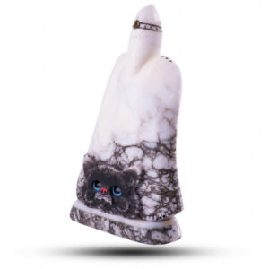 Фигурка из камня «Кот» Камень ангидрит