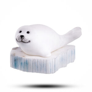 Фигурка из камня «Нерпа» Камень ангидрит