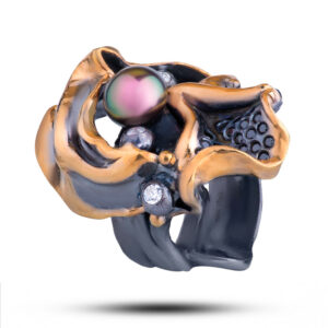 Кольцо «Фурор», жемчуг, фианит, размер 17,75