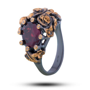 Кольцо «Роза», камень фианит, размер 17,75