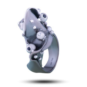 Кольцо «Винтаж», камень фианит, размер 17