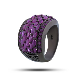 Кольцо, камень рубин, размер 18,25