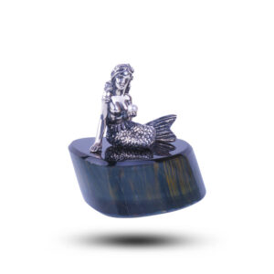 Фигурка «Русалка», камень соколиный глаз, 60 мм