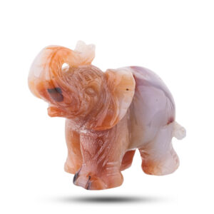 Фигурка из камня «Слон» Камень сердолик
