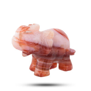 Фигурка из камня «Слон» Камень сердолик