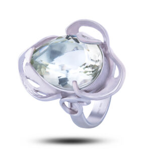 Кольцо «Версаль», камень празиолит, размер 18