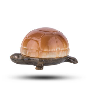 Фигурка из натуральных камней «Медовая черепаха»