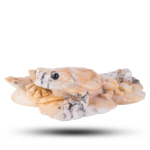 Фигурка из камня «Лягушка» Камень ангидрит