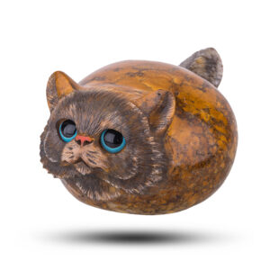 Статуэтка из камня «Шарик» Камень ангидрит