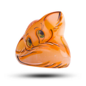 Фигурка из камня «Лисичка Фенек» Камень селенит