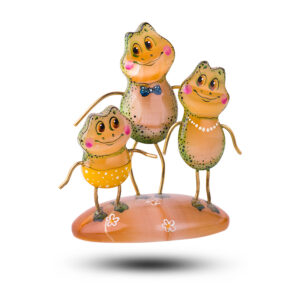 Фигурка из камня «Семья» Камень селенит