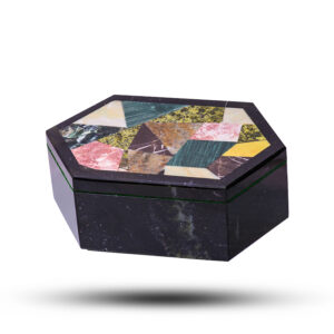 Шкатулка из природного камня змеевик