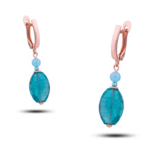 Серьги «Фиона» из камня флюорит