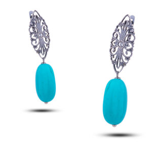 Серьги «Рената», камень турквенит