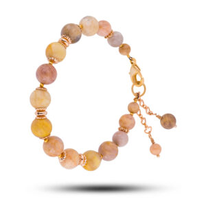 Браслет «Мадлен», камень опал, 18 см