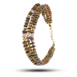 Браслет «Кимберли», камни опал, фианит, 18,5 см