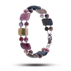 Браслет «Малика», камень турмалин, 18 см