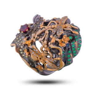 Кольцо «Летний день», камень празиолит