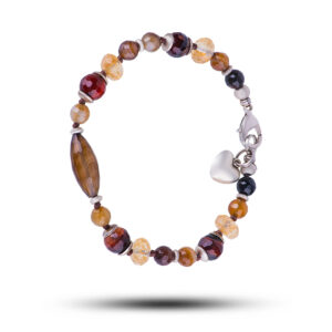 Браслет из агата коричневого