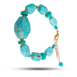 Браслет «Море», камень бирюза, 18 см