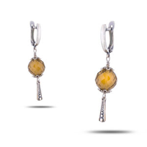 Серьги «Тони» из камня топаз